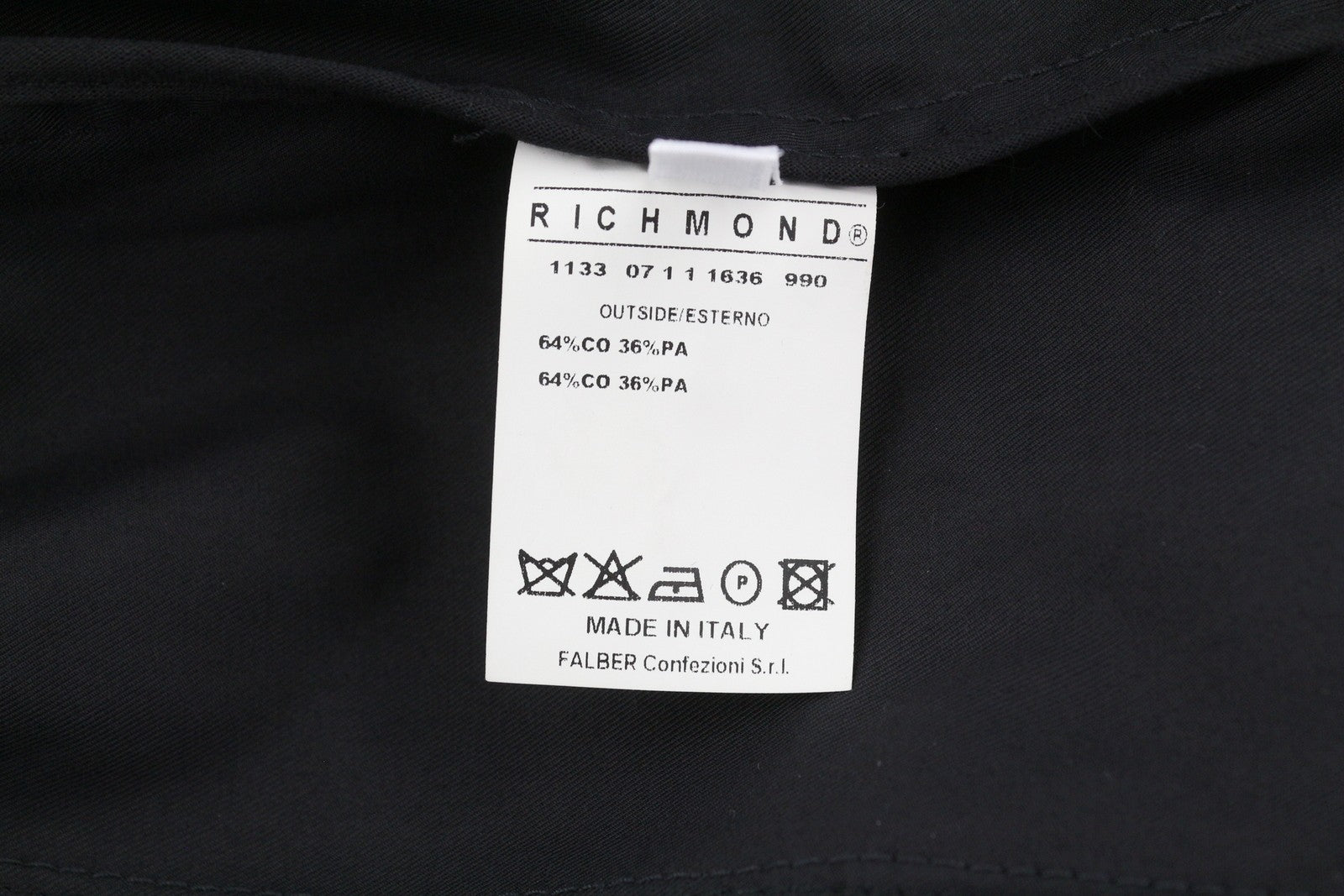RICHMOND Women Jacket UK16 L Black Patch Pockets High Neck Full Zip Lightweight