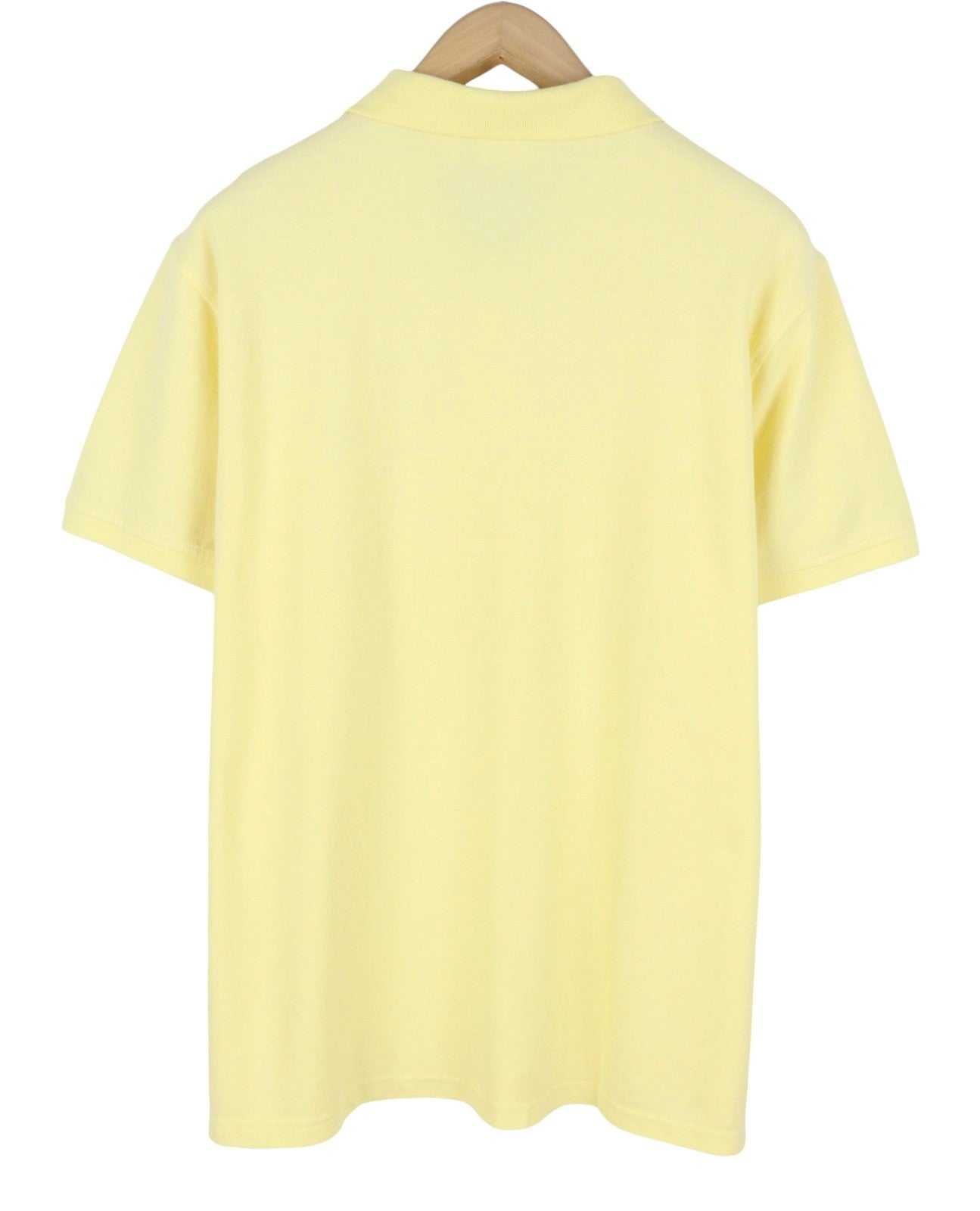 LEVI'S Standard Fit Men Polos 2XL Yellow Cotton Tricot Short Sleeve