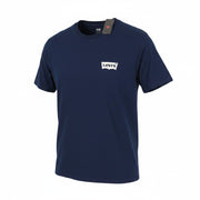LEVI'S Standard Men T-Shirt XL Dark Blue Tricot Cotton Crew Neck Short Sleeve