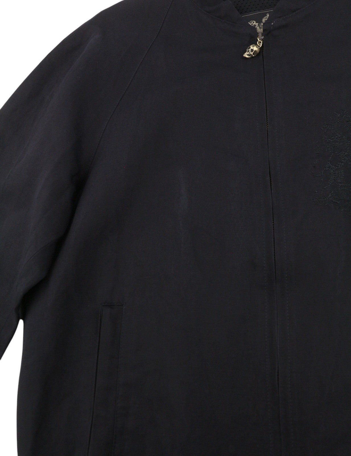 JOHN RICHMOND Women Jacket UK16 L Black Linen Blend Full Zip Lightweight Bomber