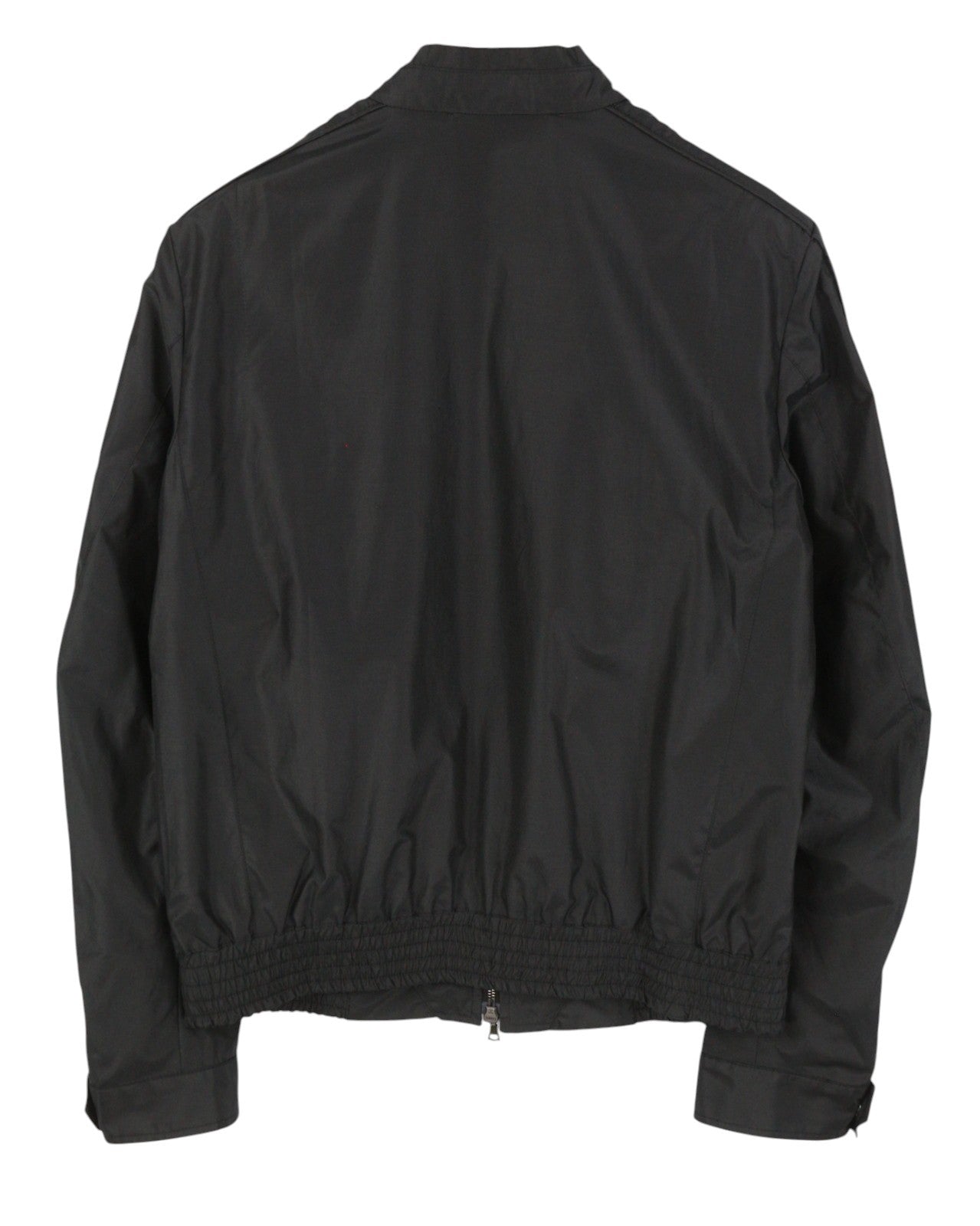 JOHN RICHMOND Women Jacket UK16 L Black Band Collar Full Zip Lightweight