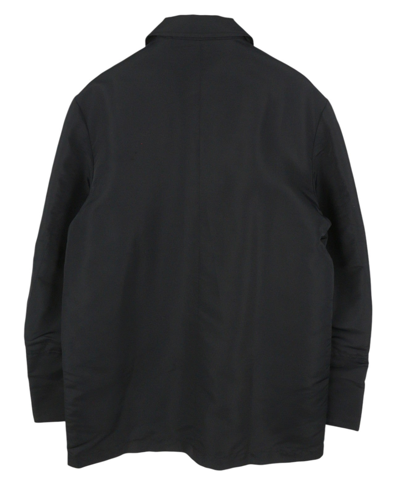 JOHN RICHMOND Women Jacket UK20 XL Black Silk Blend Spread Button Up Lightweight