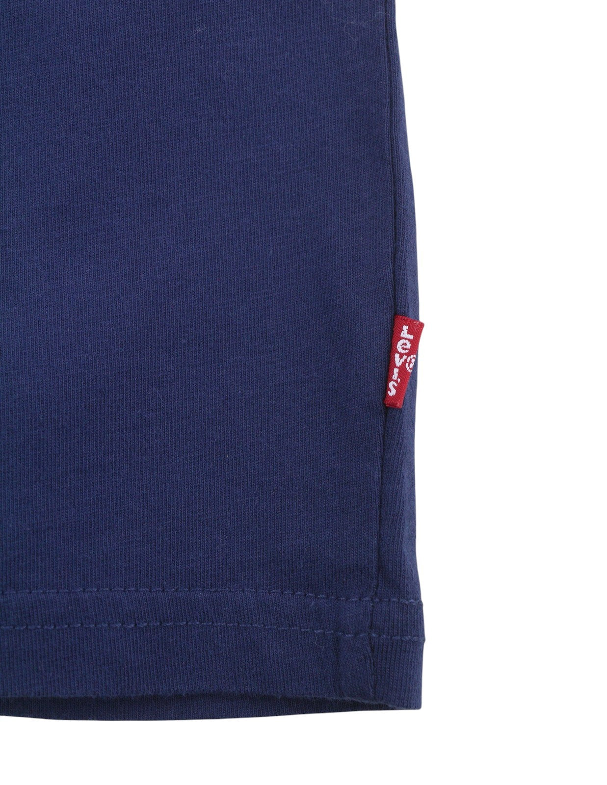 LEVI'S Relaxed Men T-Shirt L Dark Blue Tricot Cotton Crew Neck Short Sleeve