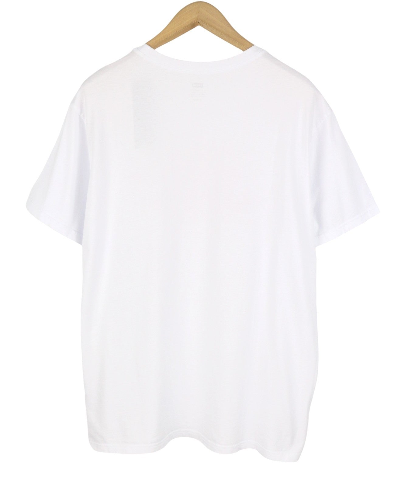 LEVI'S Men T-Shirt XL White Tricot Cotton Crew Neck Short Sleeve