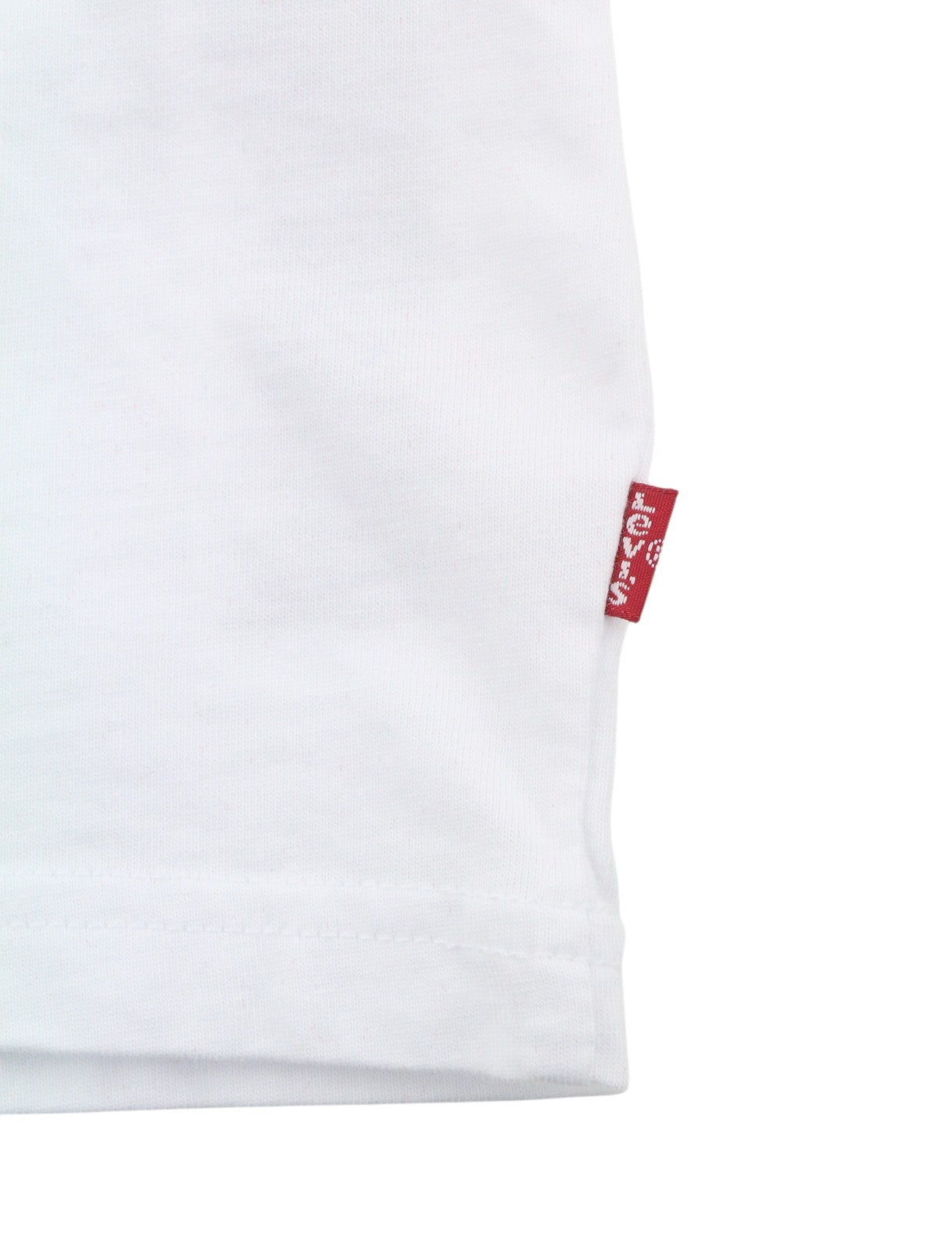 LEVI'S Men T-Shirt XL White Tricot Cotton Crew Neck Short Sleeve