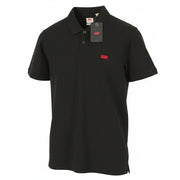 LEVI'S Slim Men Polos M Black Cotton Tricot Short Sleeved