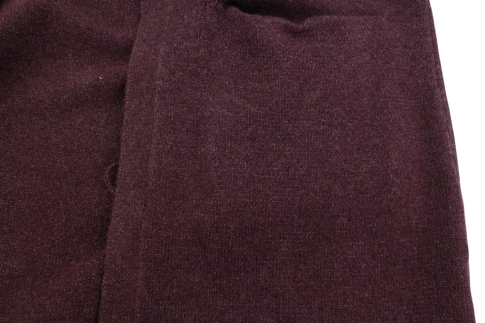 VILA Ril L/S Long Knit Cardigan Women Jumper S Burgundy Pockets Mid-Length
