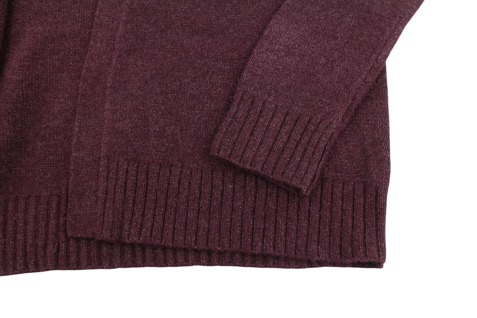 VILA Ril L/S Long Knit Cardigan Women Jumper S Burgundy Pockets Mid-Length