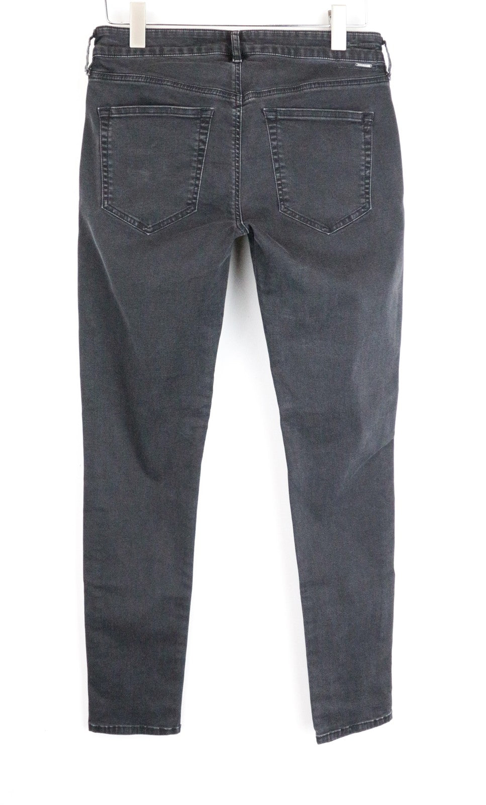 DIESEL Slandy 0680I Women Jeans W32/L32 Slim Skinny Black Stone Washed Denim