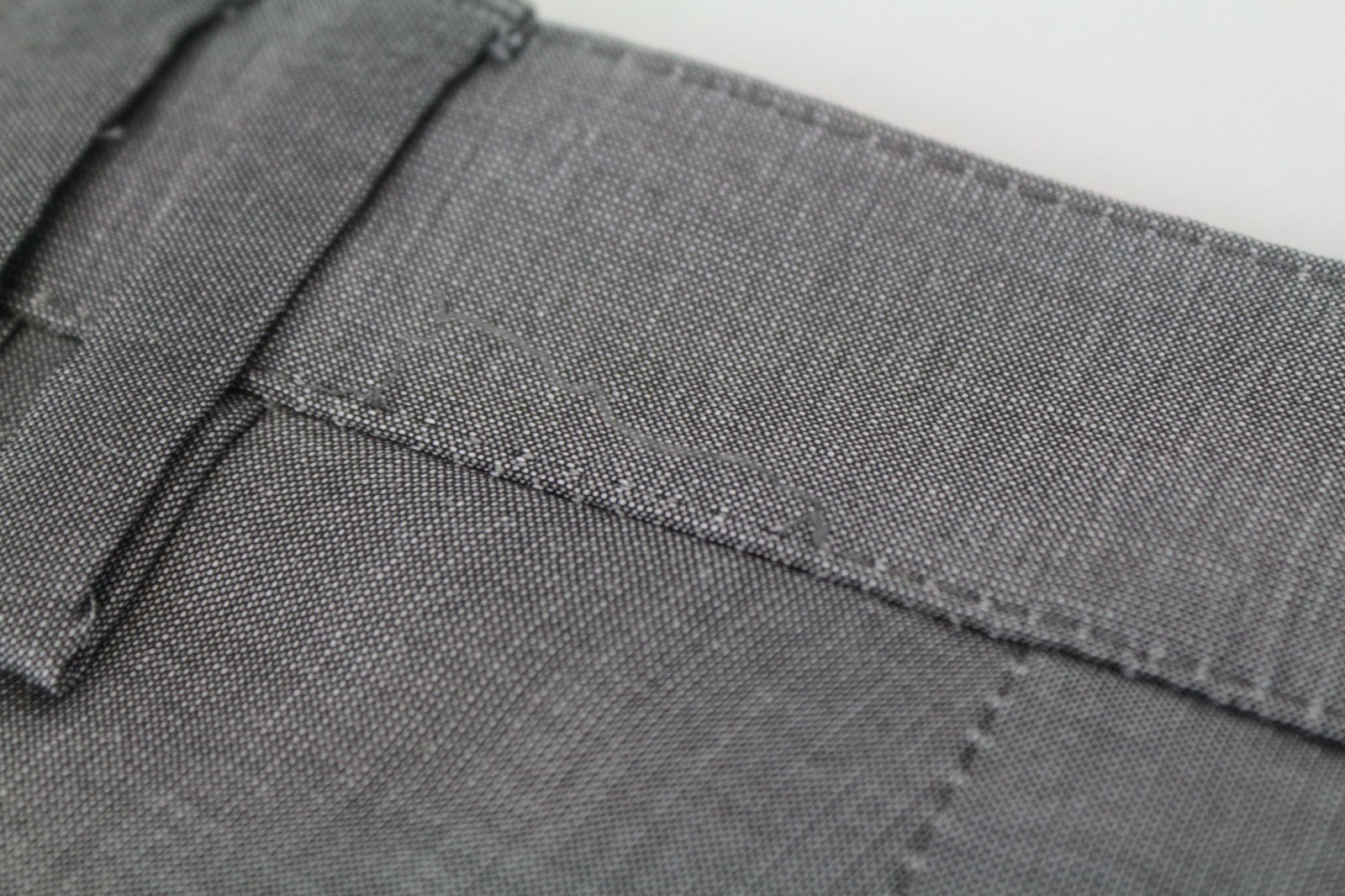 RICHMOND Men Trousers 48 Grey Zip-Fly Plain Chino Styled Classic Pocketed