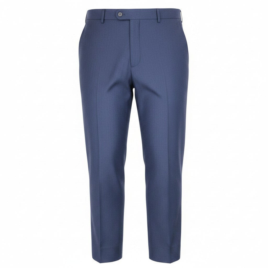 SUITSUPPLY Brescia Men Trousers UK38S Dark Blue Plain Formal Classic Lined
