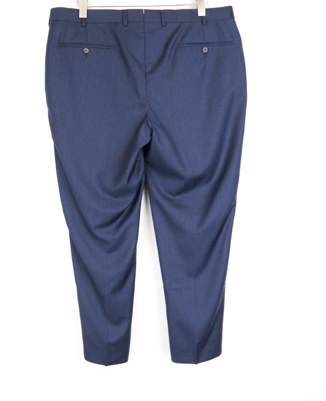 SUITSUPPLY Brescia Men Trousers UK38S Dark Blue Plain Formal Classic Lined