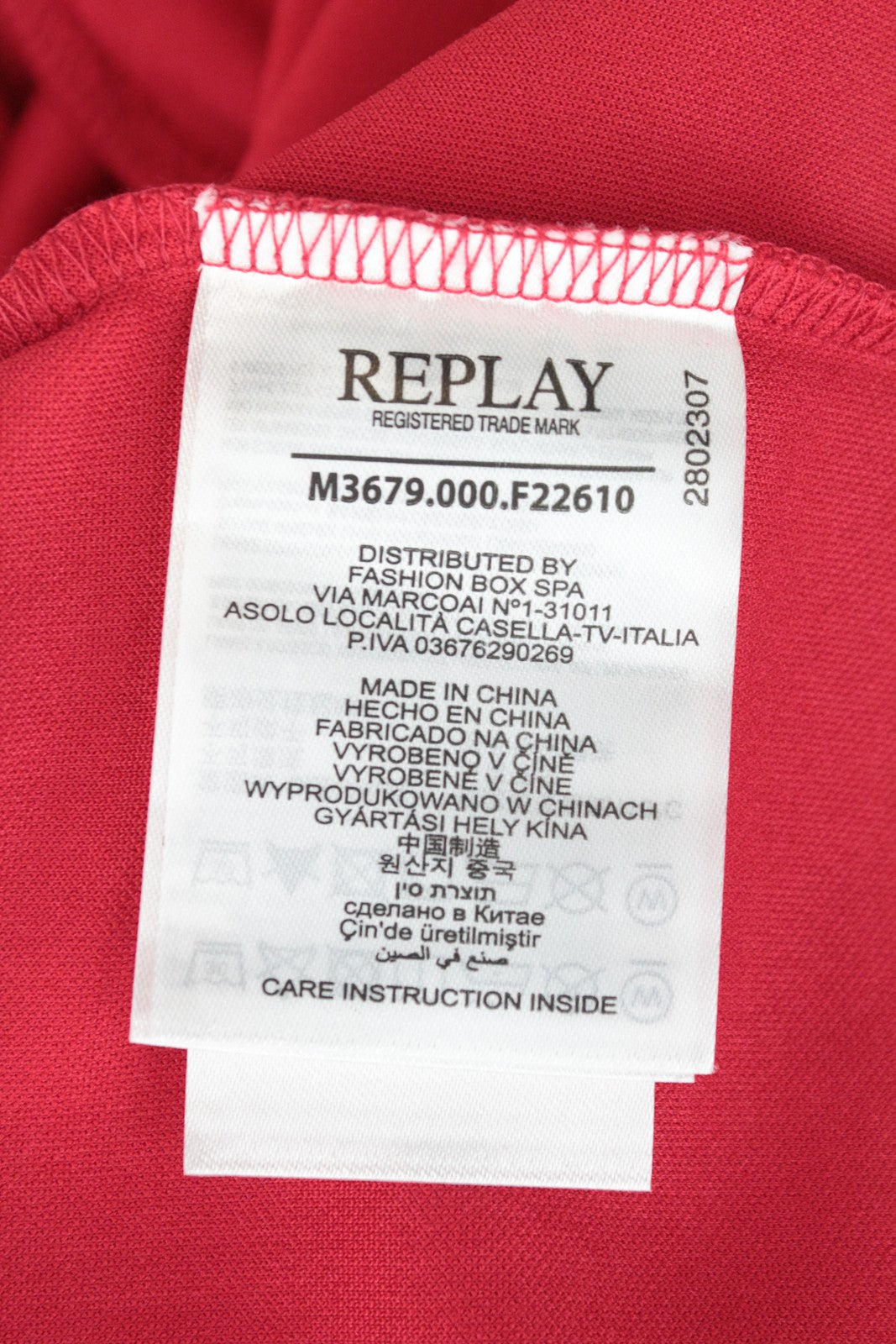 REPLAY Icons Men Sweatshirt 2XL Zip-Up High Neck Logo Bright Red Crew Casual