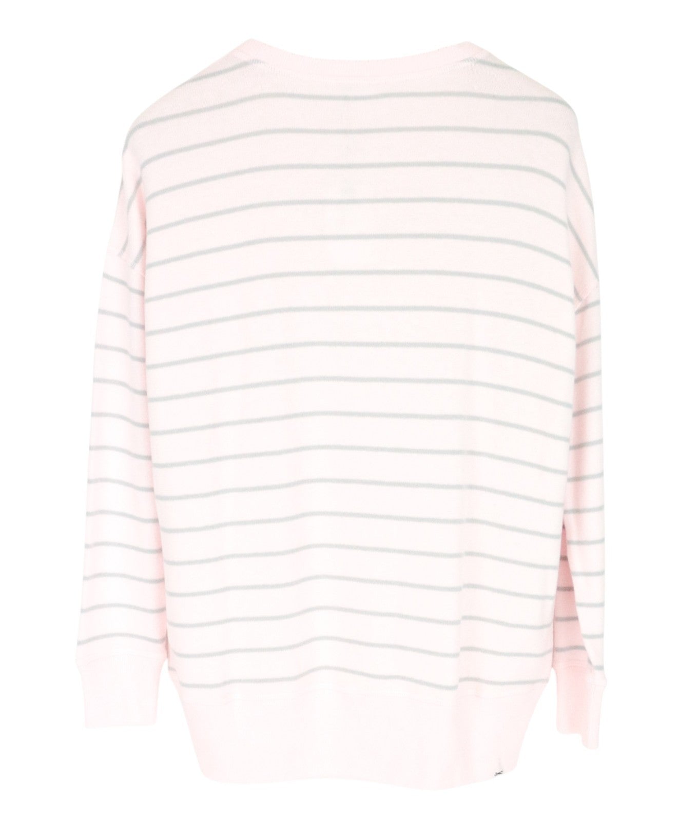DENHAM Captain Women Sweatshirt XS Tight-Knit Soft Shell Striped Sweater Pink