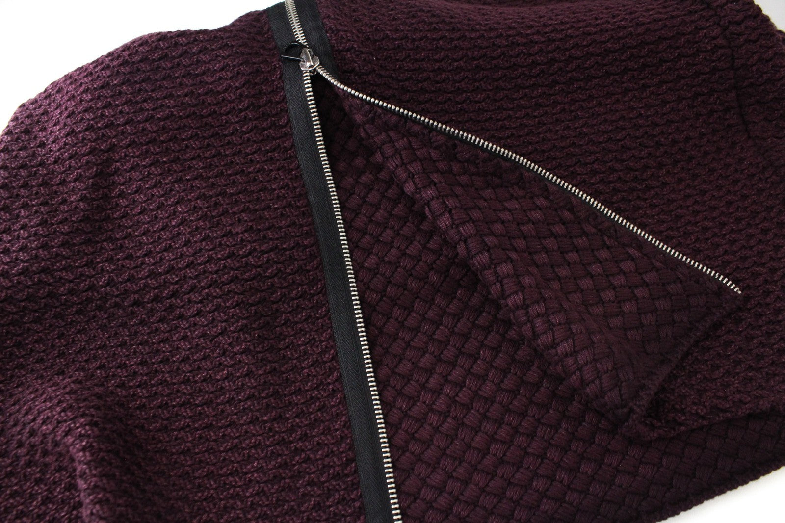 REPLAY Knitwear Women Dress XS Jumper Dress Tight-Knitted Burgundy Slim Fit