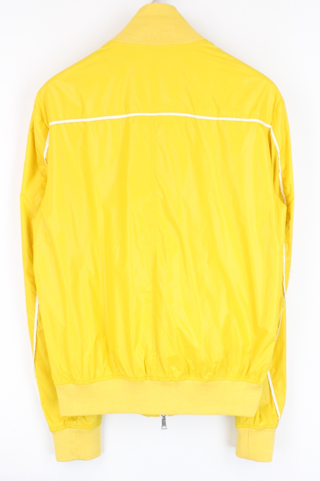 RICHMOND Denim Men Jacket 48 Bright Yellow Zip-Up Nylon Sport Style Casual