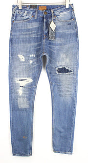 SCOTCH & SODA Stump XXX Lot.22 Men Jeans W29/L34 Loose Taper Patched Aged Look
