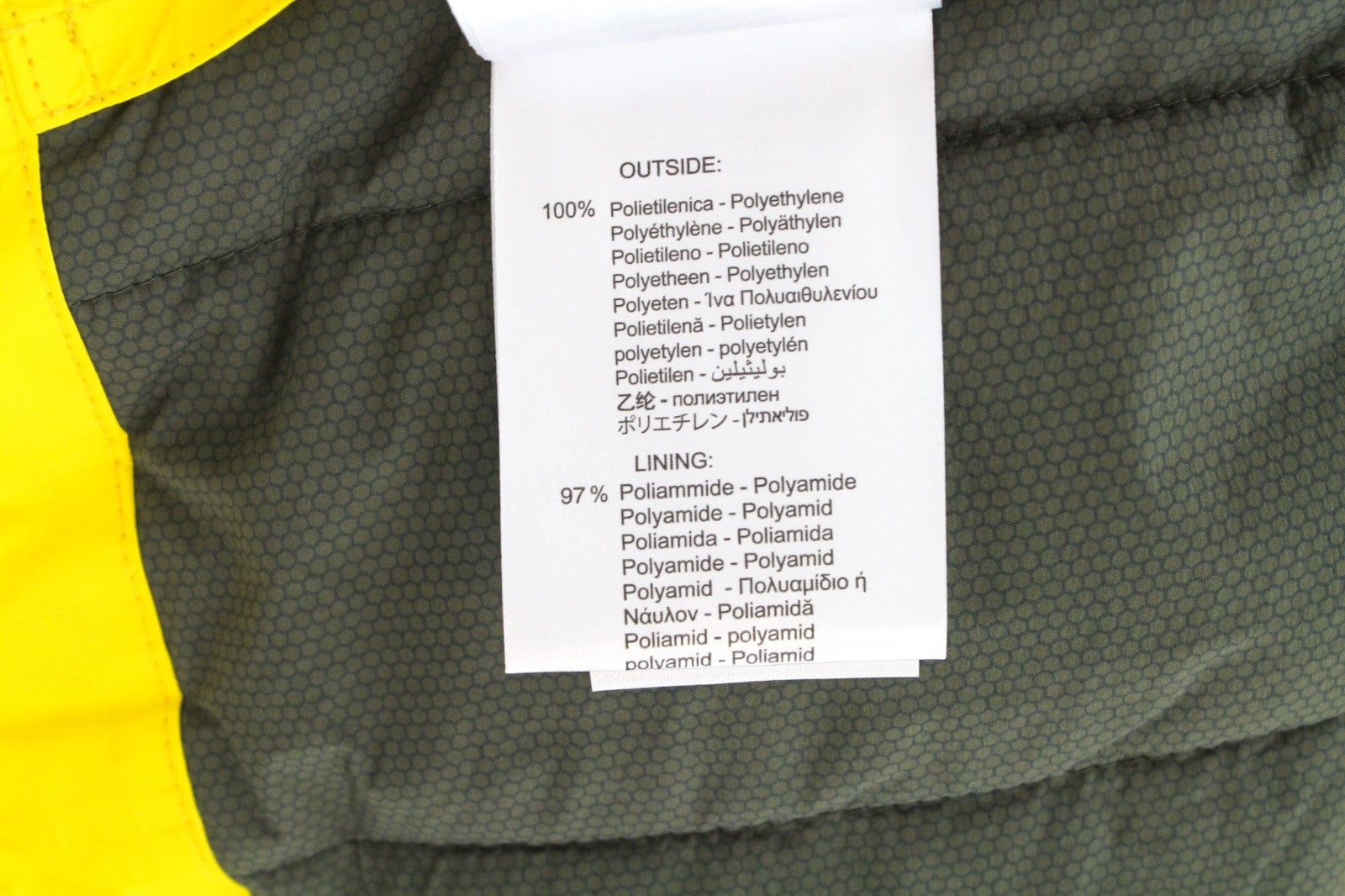 REPLAY Men Jacket S Short Length Padded Bright Yellow Nylon Snap Button Patched