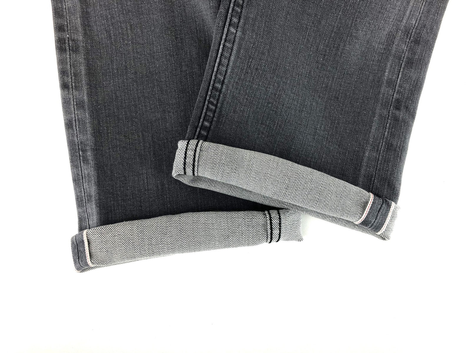 REPLAY Grover Men Jeans W29/L34 Stretch Button-Fly Selvedge Grey Straight Fit