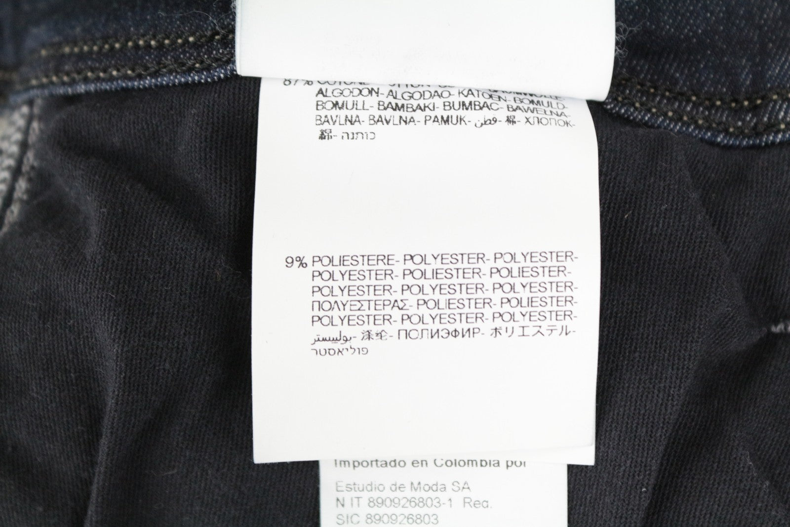 REPLAY Anbass Men Jeans W29/L32 Faded Hyperflex Zip-Fly Dark Blue Slim Fitted