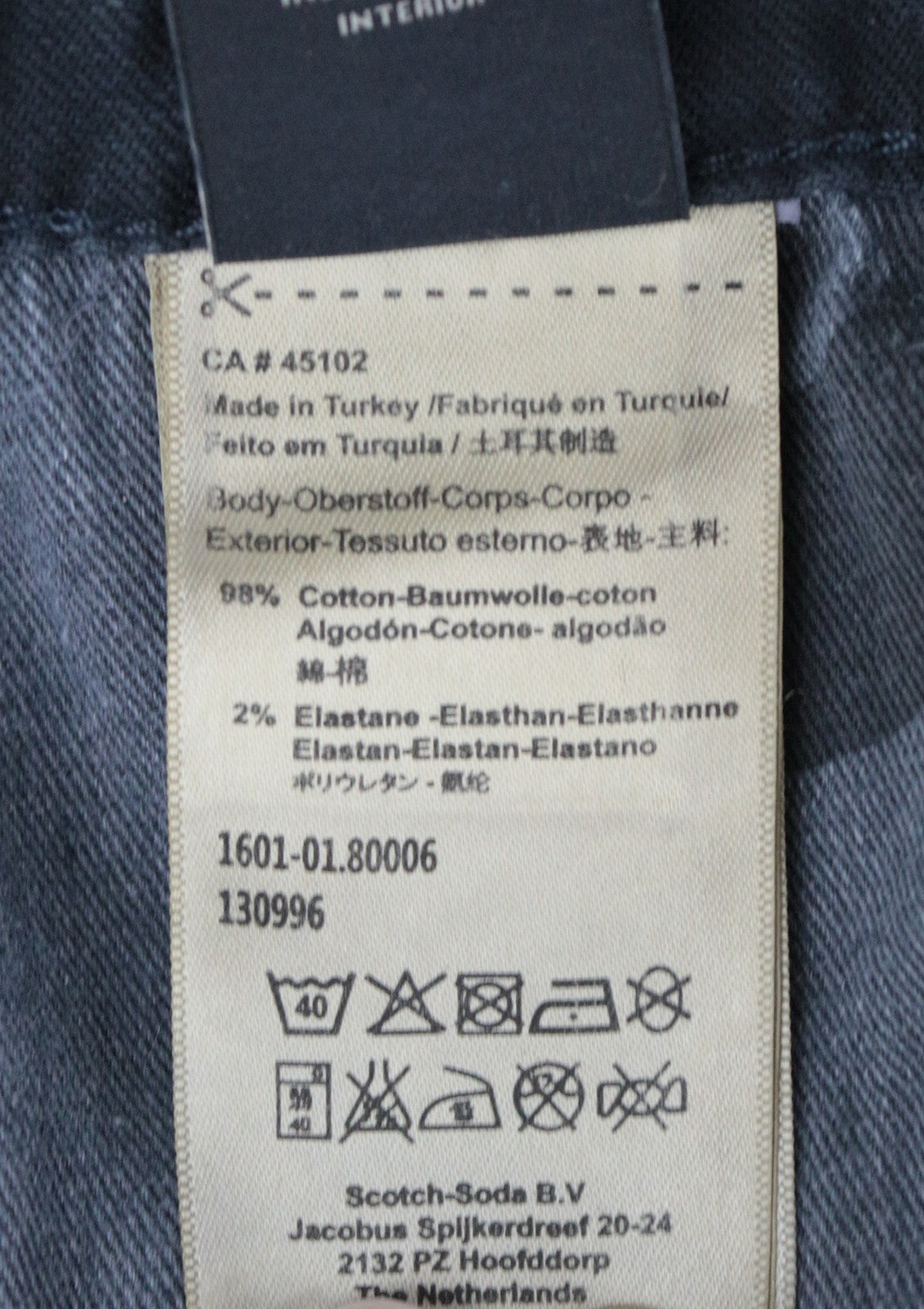 SCOTCH & SODA Pike Men Jeans W31/L34 Grey Skinny Fitted Stretch Zippered Ripped