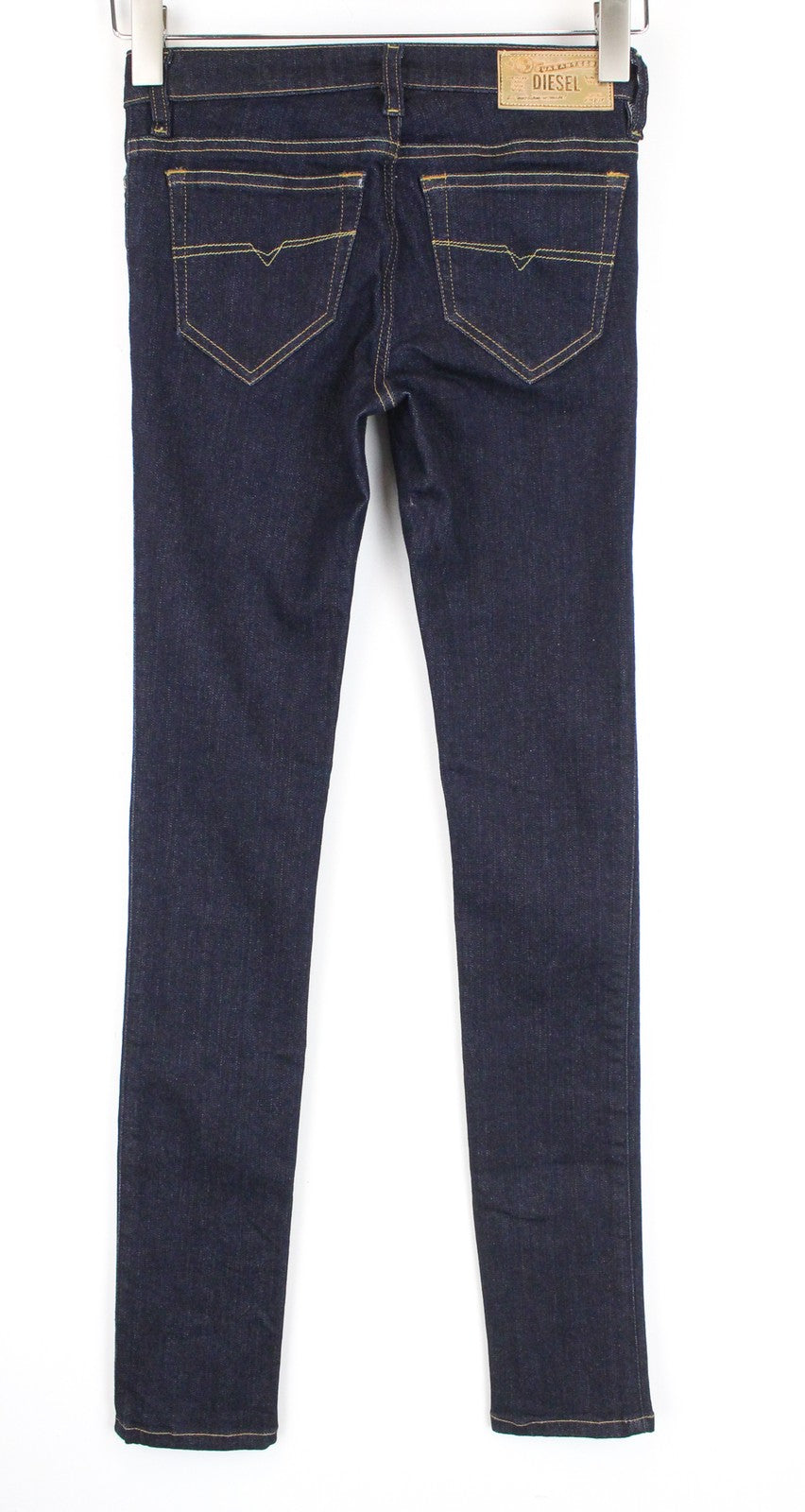 DIESEL Skinzee 0813C Women Jeans W24/L30 Super Slim Skinny Dark Blue Girls
