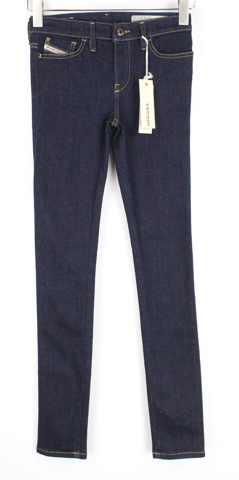DIESEL Skinzee 0813C Women Jeans W24/L32 Dark Blue Girls Super Slim Skinny*