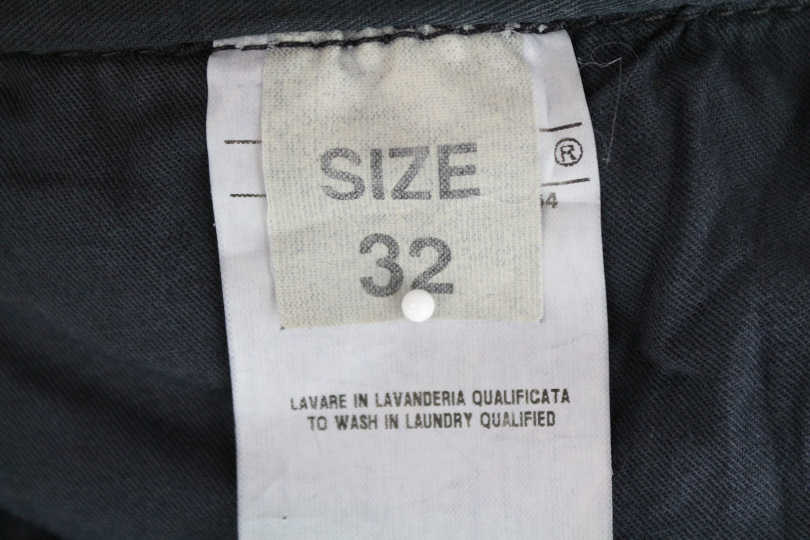 RICHMOND Denim Men Trousers 32 Navy Zip-Fly Pocketed Chino Styled Pure Cotton