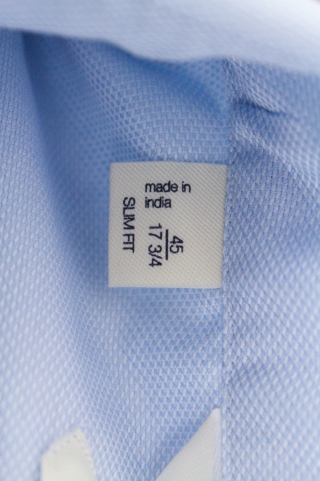 SUITSUPPLY Try On Men Formal Shirt 45 / 17 3/4 Blue Classic Slim Fit Button-Up