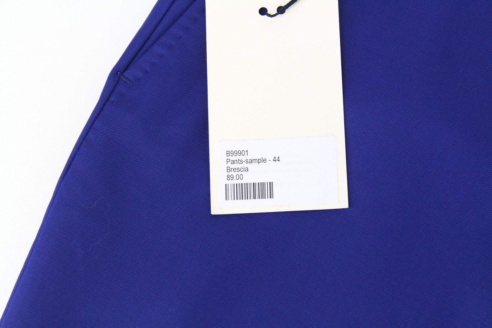 SUITSUPPLY Lazio Men Trousers UK44S Bright Blue Formal Pleated Pure Wool