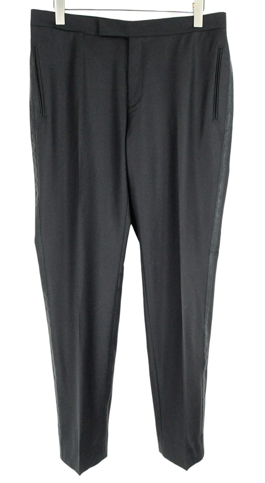 SUITSUPPLY Lazio Tux Men Suit UK44S Black Slim Pure Wool Super 110's 2 Piece