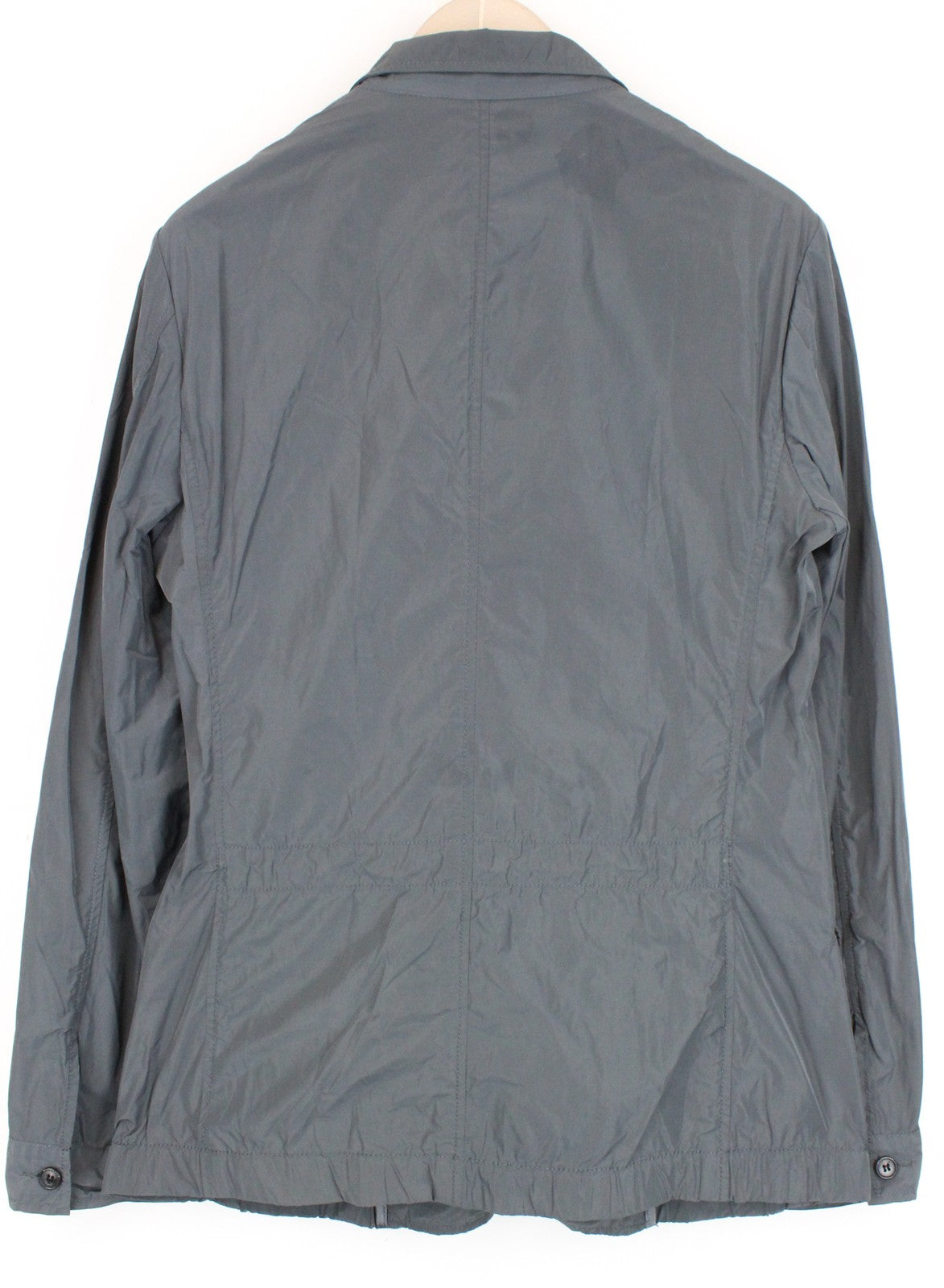 RICHMOND Men Blazer 48 Grey Single-Breasted Unlined Peak Collared Casual
