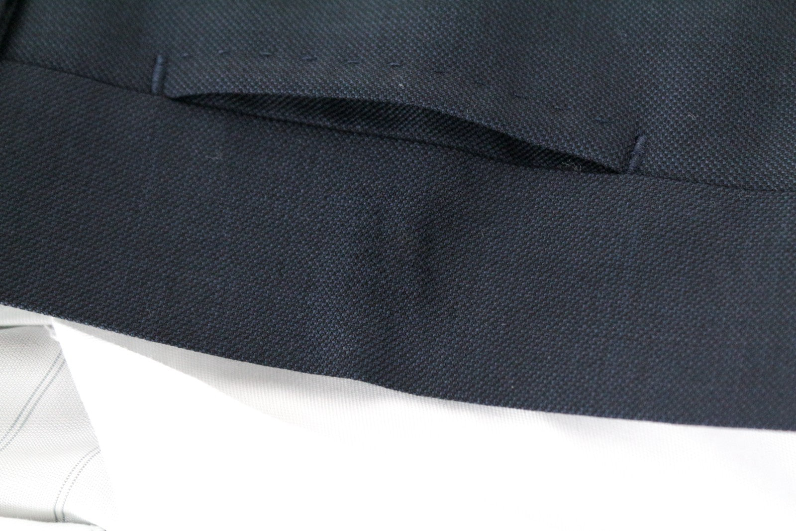 SUITSUPPLY Lazio Men Suit UK52 Blue Pure Wool Single-Breasted Formal 3 Piece