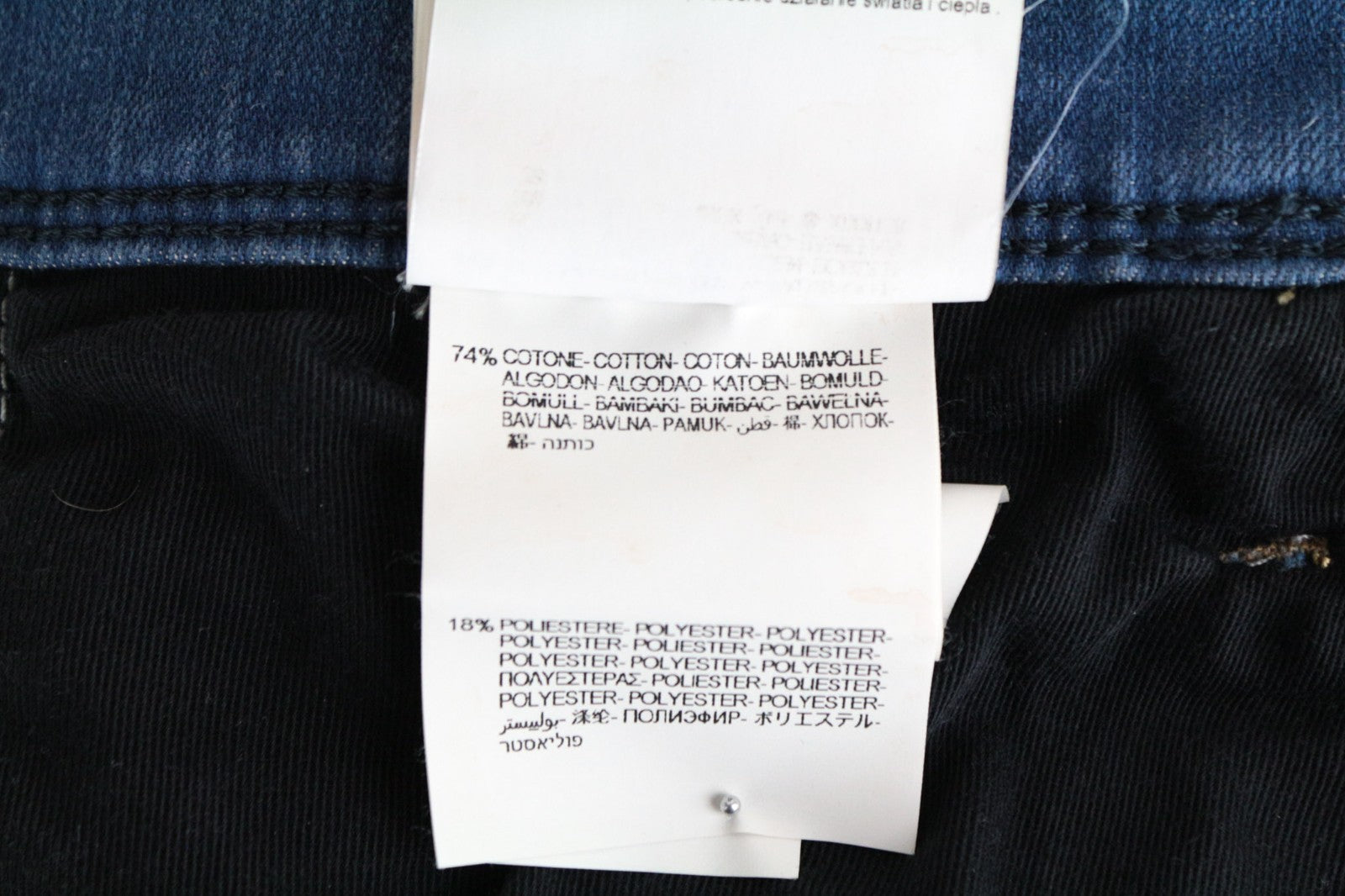 REPLAY Anbass Men Jeans W30/L34 Slim Cotton Blend Stretch Blue