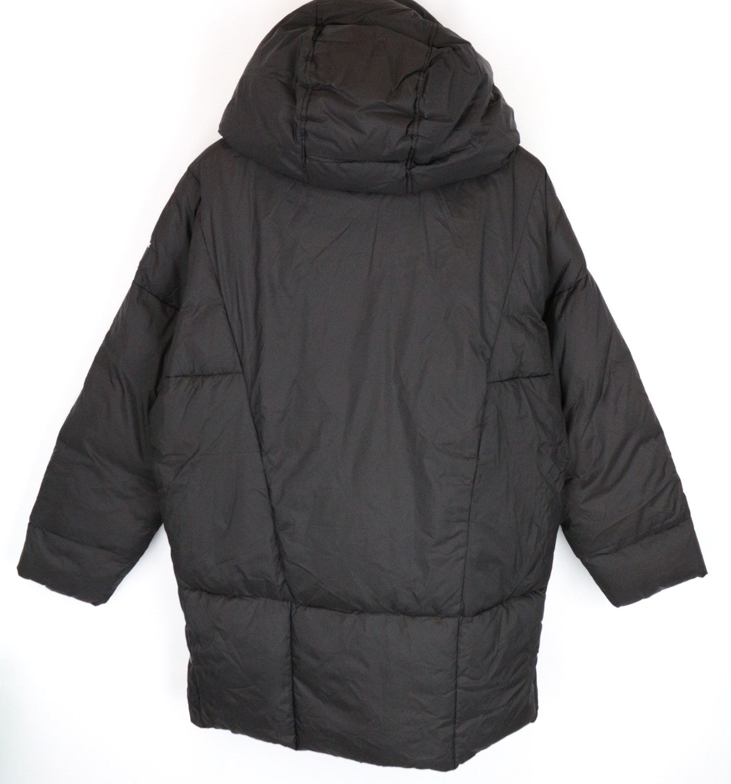 REPLAY Women Jacket M Dark Brown Lined Padded Hooded Single-Breasted