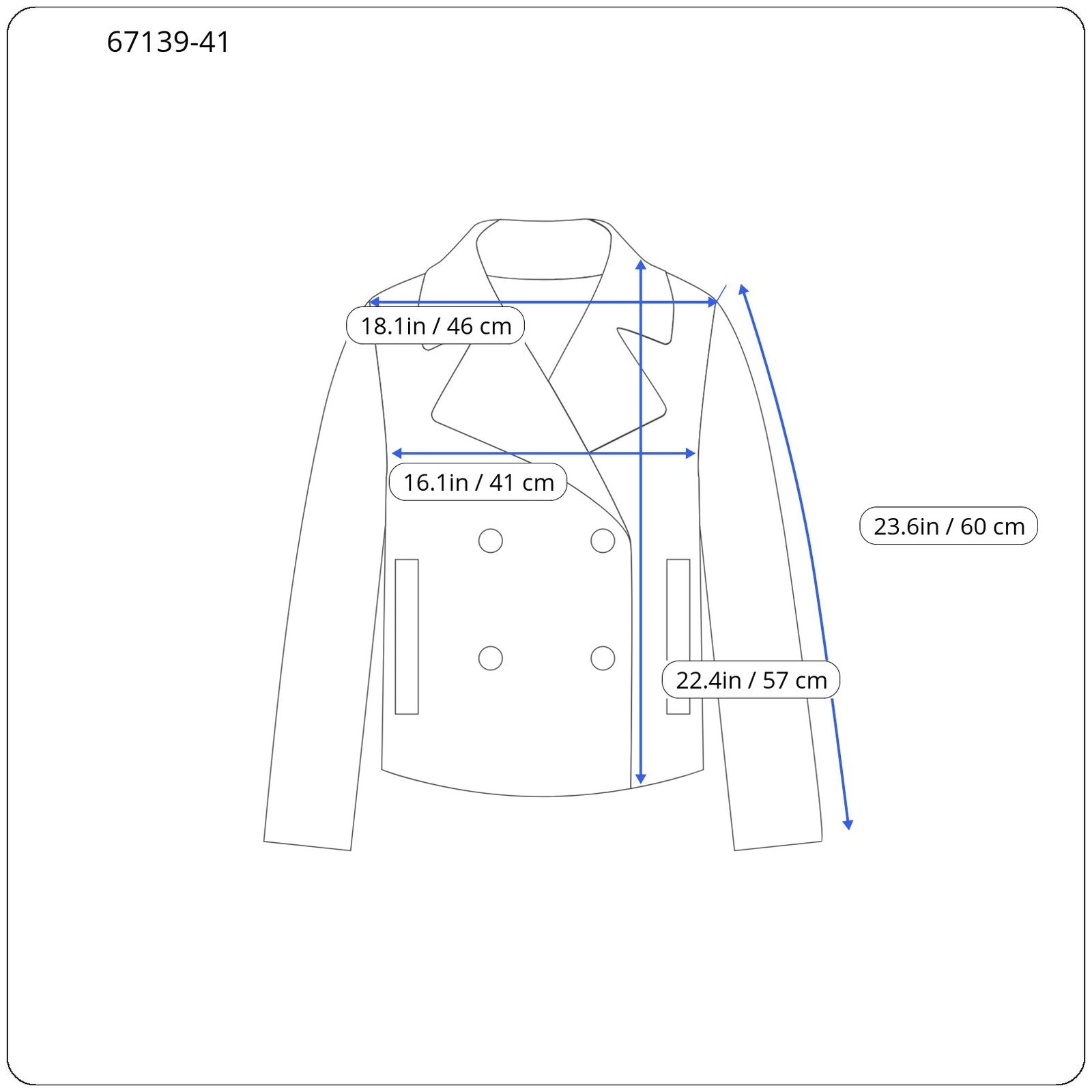 DESIGUAL Women Jacket 38 M Blue Green Wool Blend Checked Pattern Long Sleeved