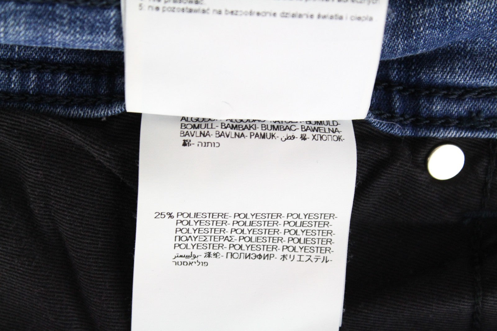 REPLAY Grover Men Jeans W30/L34 Super Stretch Button-Fly Blue Straight Classic