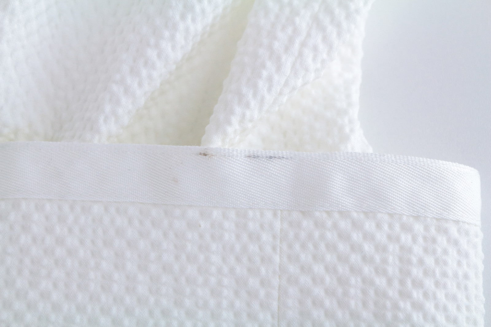 SUITSUPPLY Havana Men Suit UK38R White Slim Seersucker Double-Breasted 2 Piece