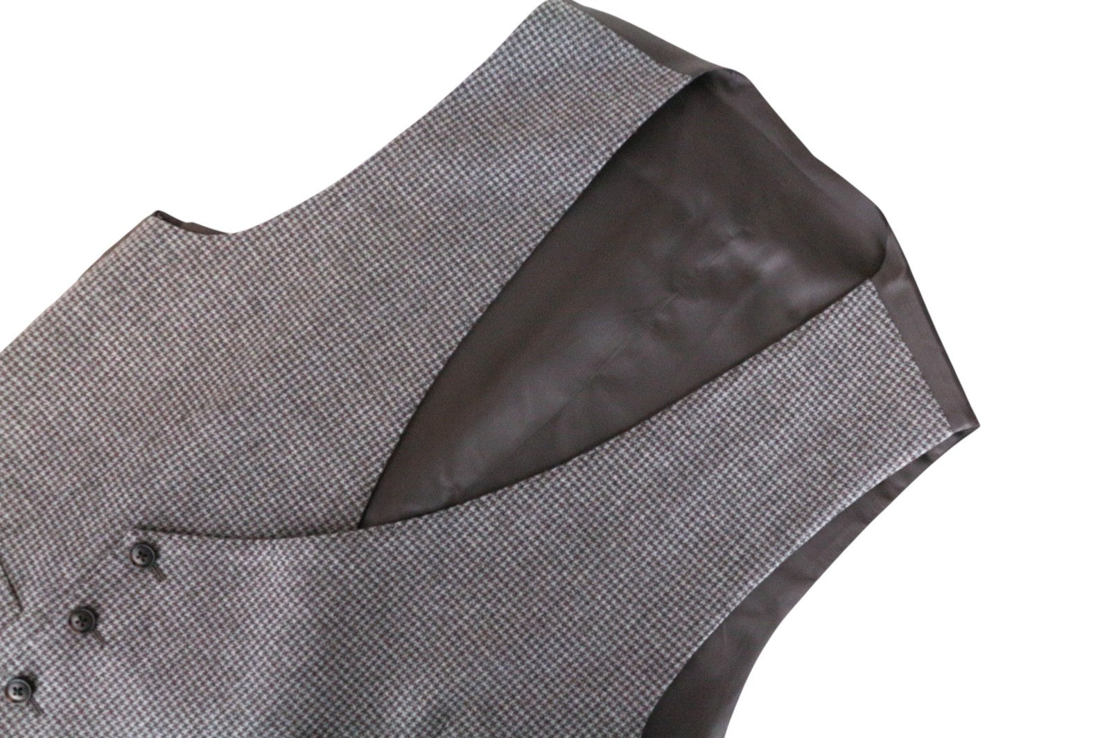 SUITSUPPLY Havana Patch Men Suit UK38R Grey Slim Wool Cashmere Pattern 3 Piece