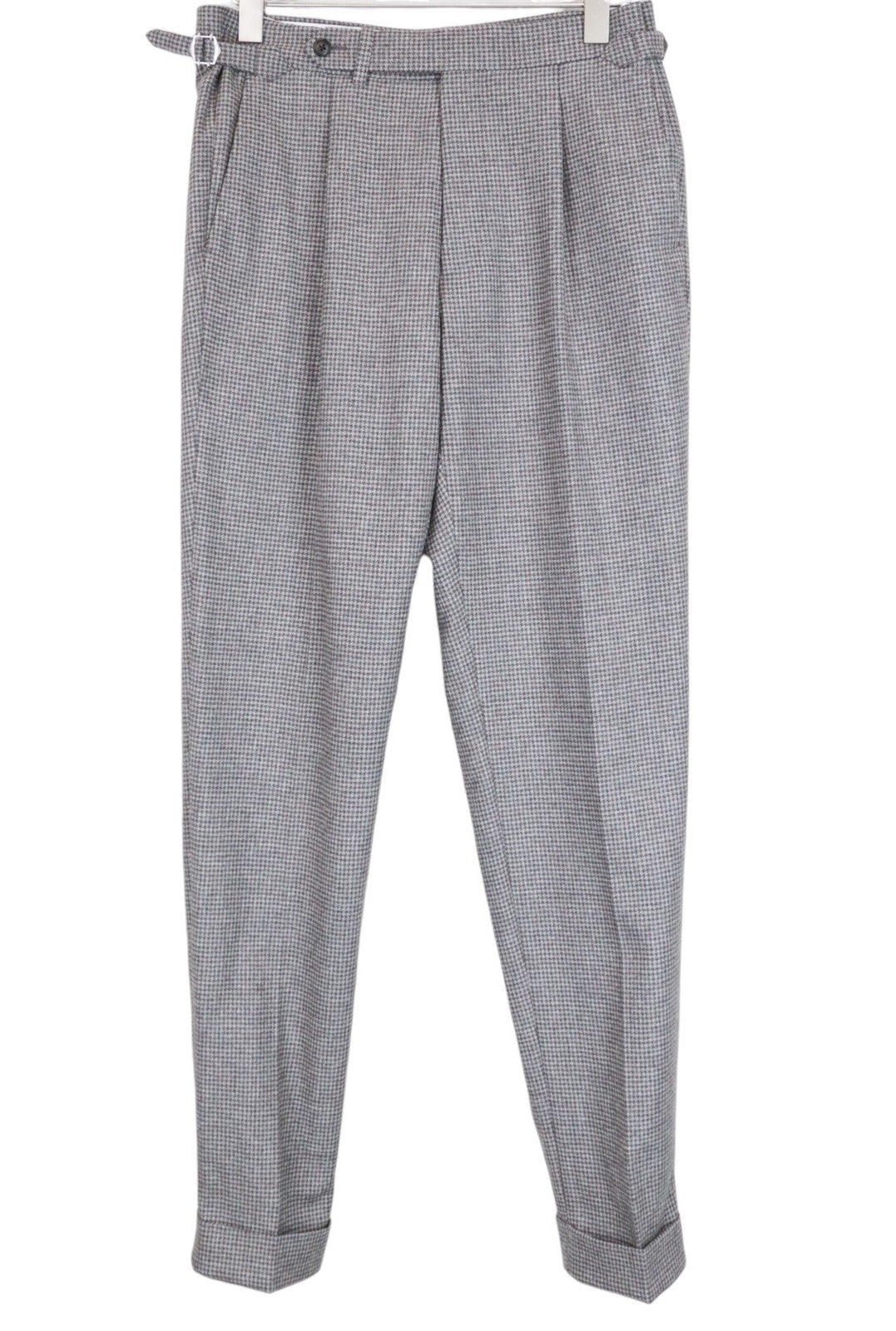 SUITSUPPLY Havana Patch Men Suit UK38R Grey Slim Wool Cashmere Pattern 3 Piece