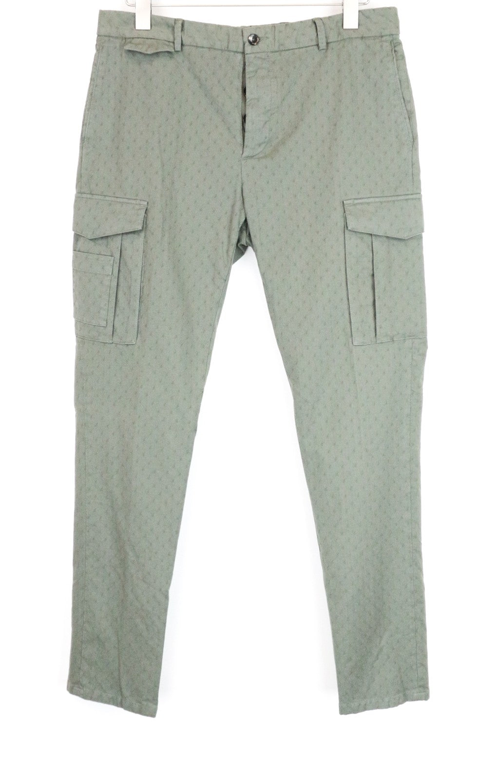 SCOTCH & SODA Atelier Men Trousers ~W35/L30 Green Skinny Patterned Button-Fly