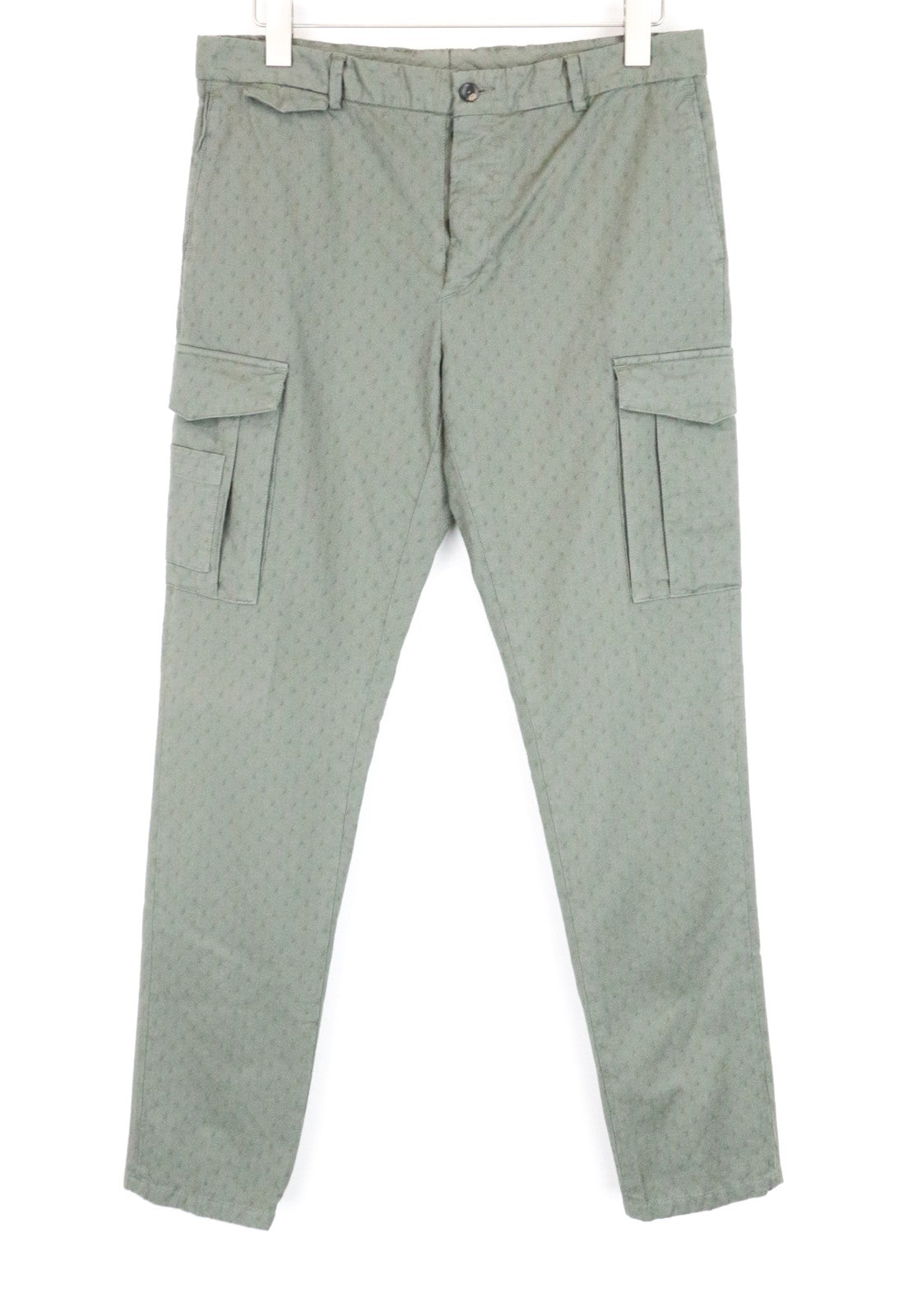 SCOTCH & SODA Atelier Men Trousers ~W35/L30 Green Skinny Fit Patterned Cargo