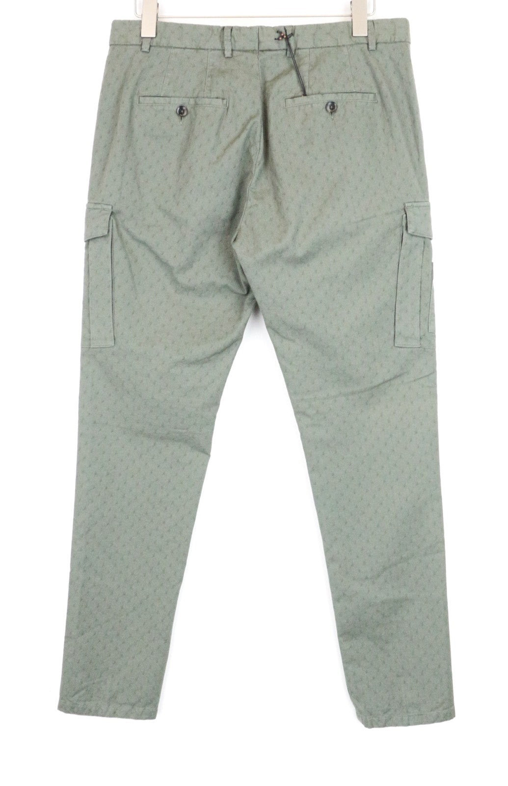 SCOTCH & SODA Atelier Men Trousers ~W35/L30 Green Skinny Fit Patterned Cargo