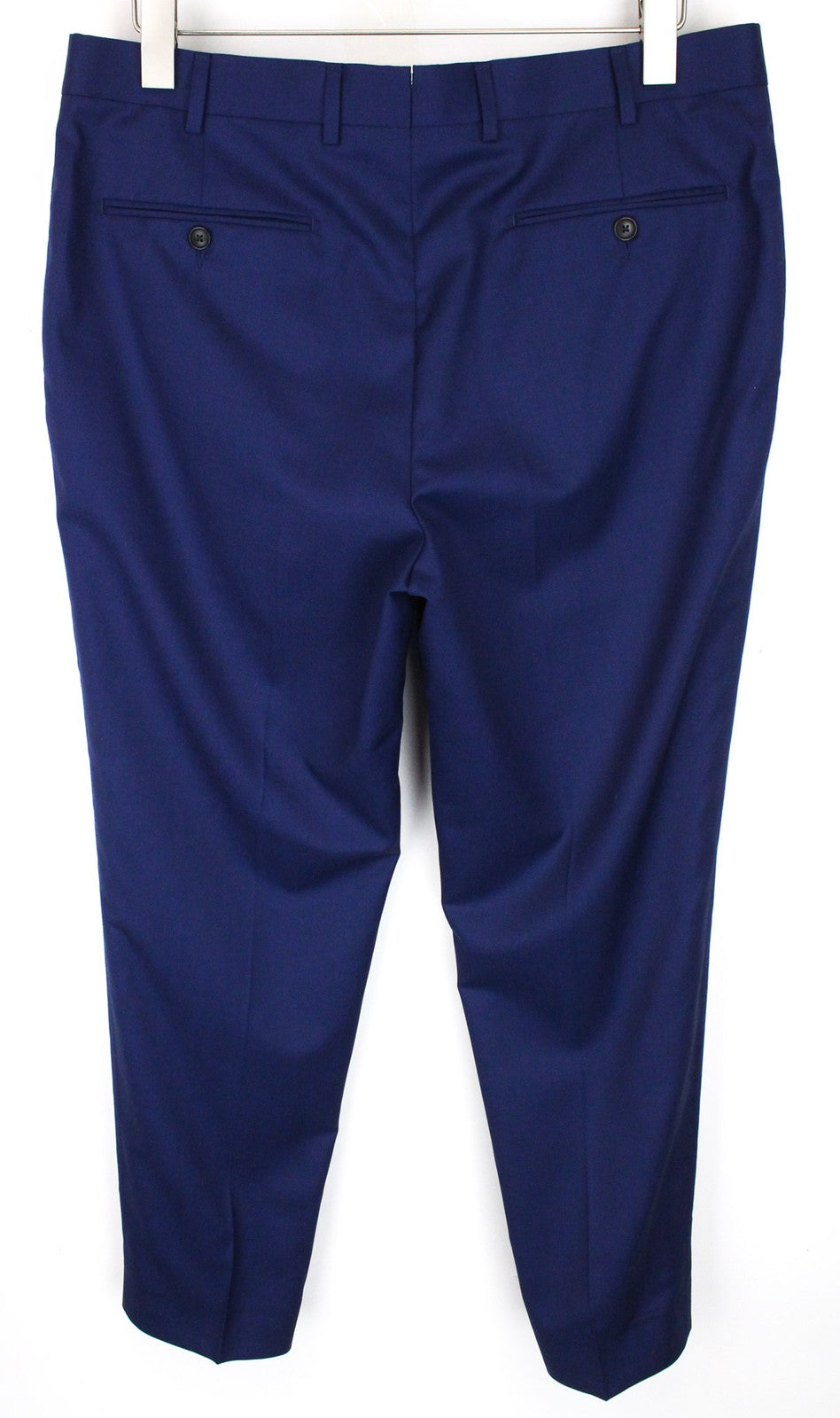 SUITSUPPLY Brescia Men Trousers UK42 Slim Pure Wool Formal Flat Front Twill