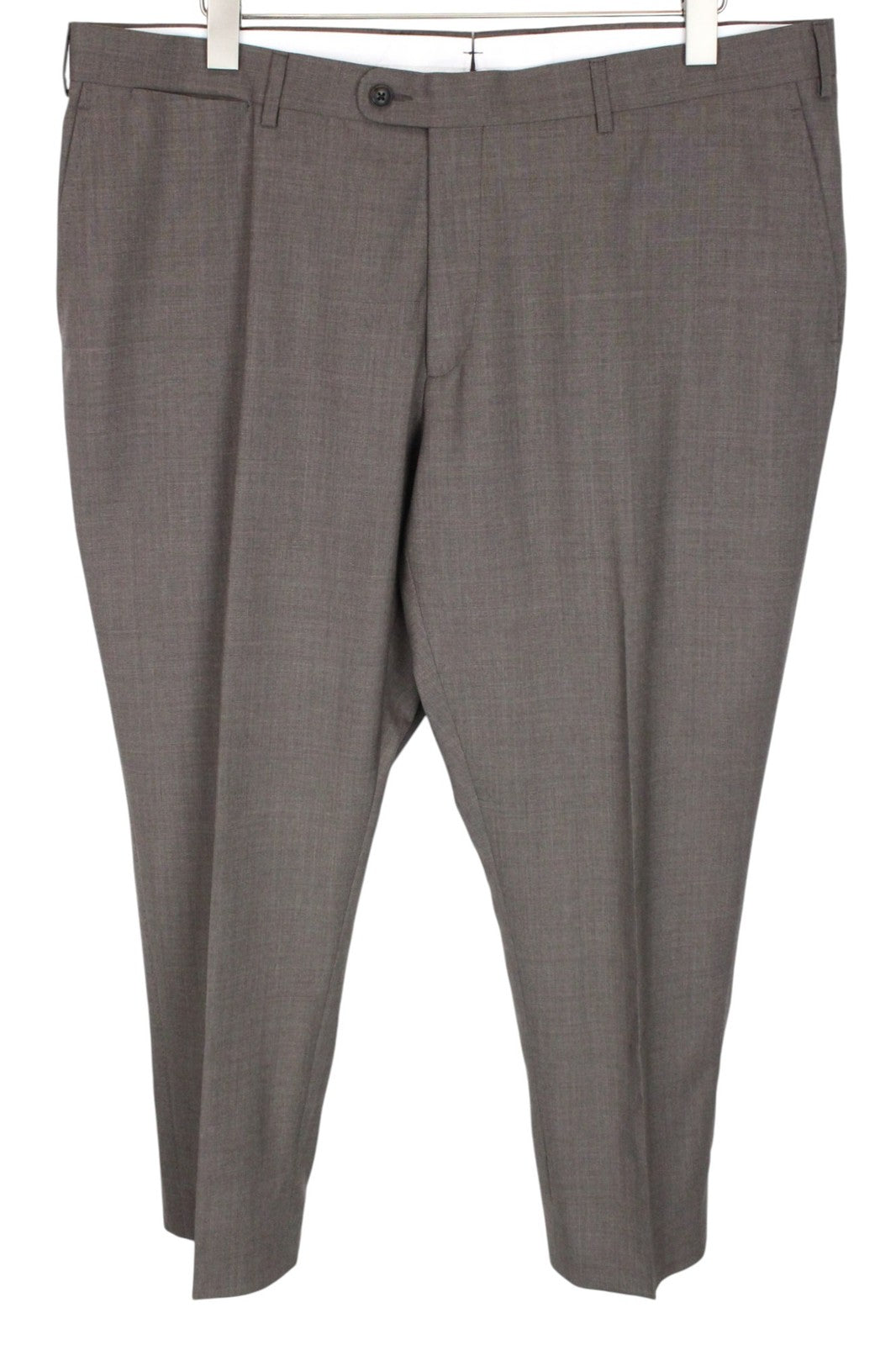 SUITSUPPLY La Spalla Men Suit UK52S Slim Brown Melange 2-Piece Formal Pure Wool