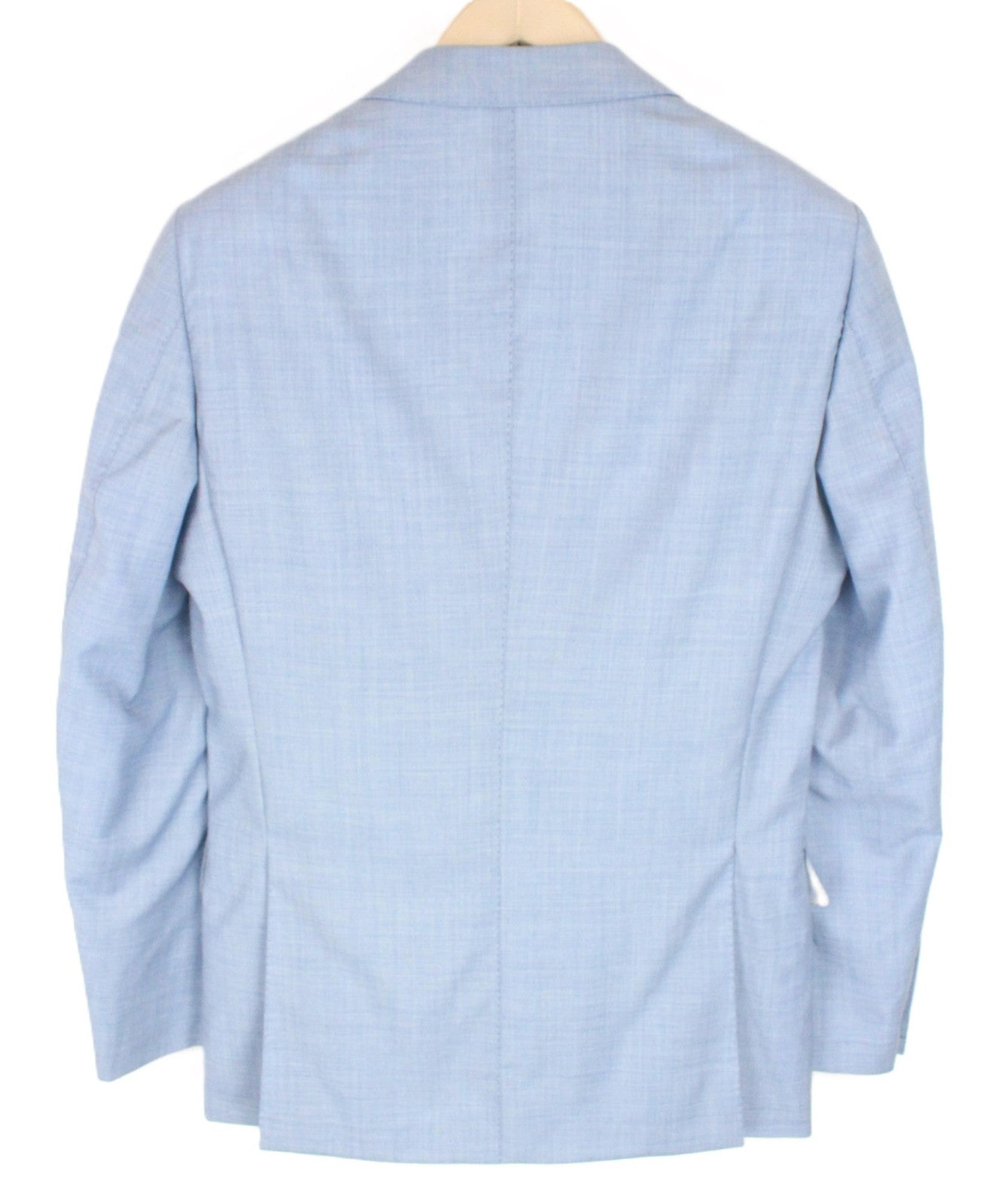 SUITSUPPLY Lazio Men Suit UK36R Pure Wool Formal Melange Blue Slim 2-Piece