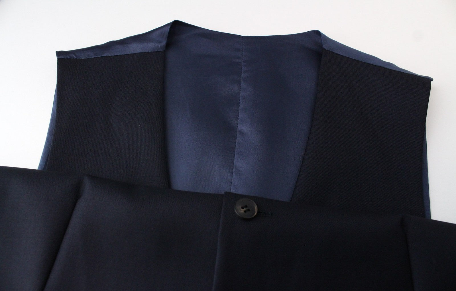 SUITSUPPLY Lazio Blueline Men Suit UK36L Navy Pure Wool Single-Breasted 3 Piece