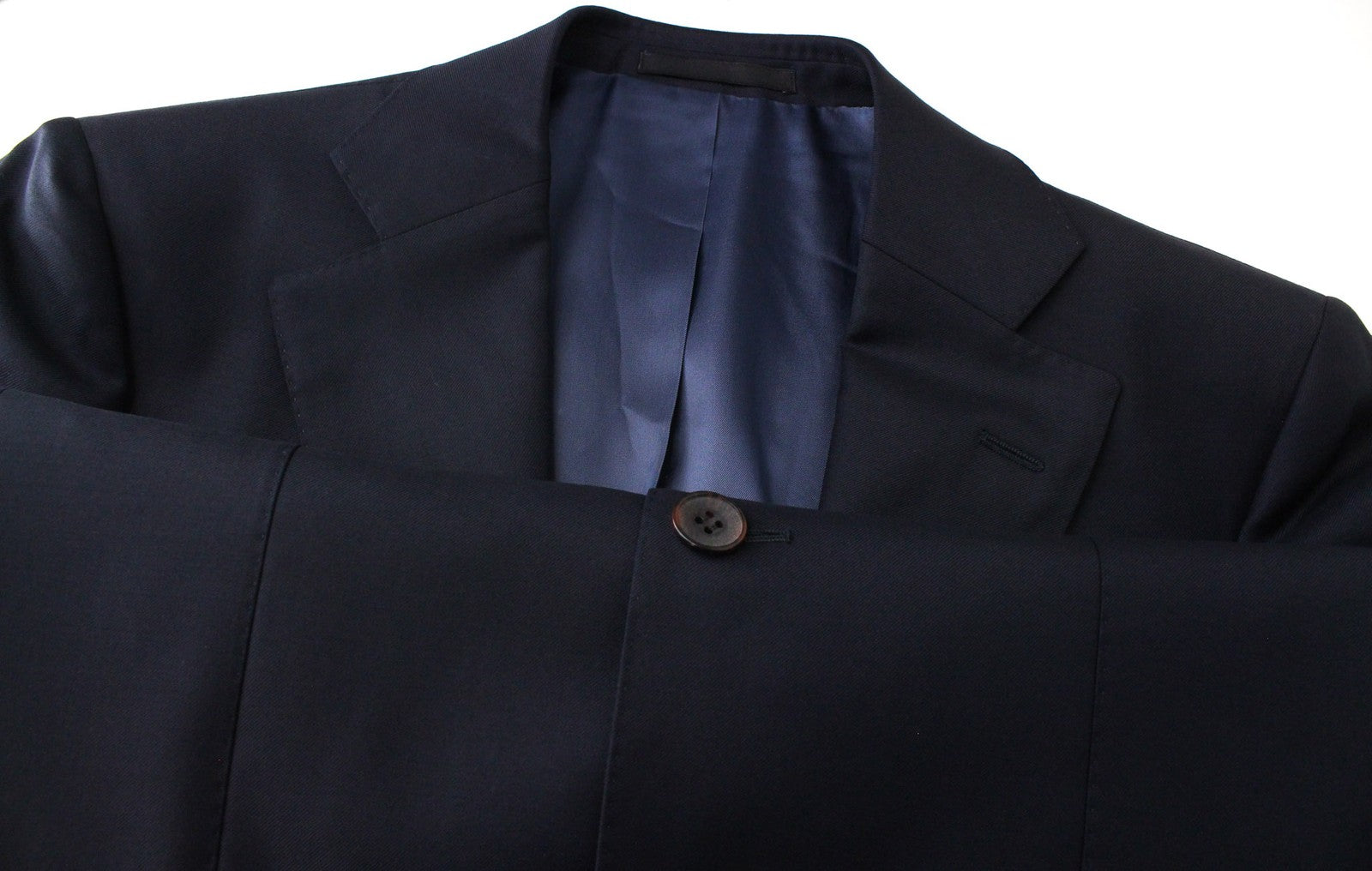 SUITSUPPLY Lazio Blueline Men Suit UK36L Navy Pure Wool Single-Breasted 3 Piece