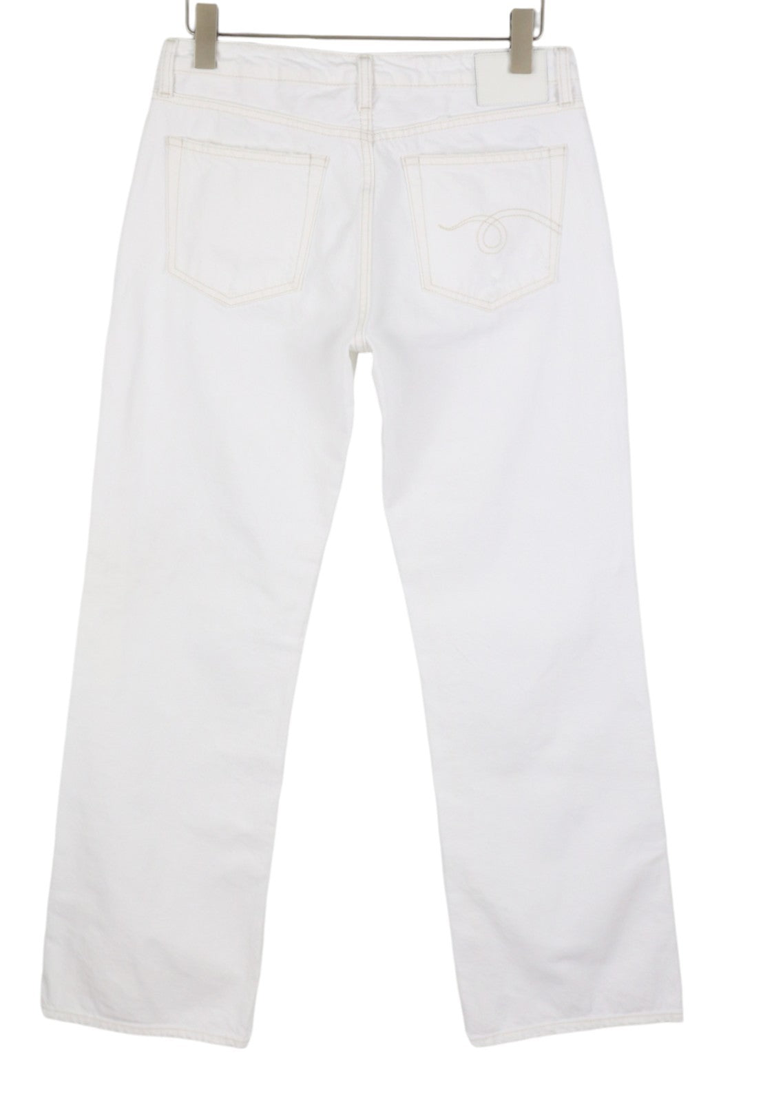 R13 Effie Women Jeans 28 Aerin White Zip Fly Straight Fit SS26