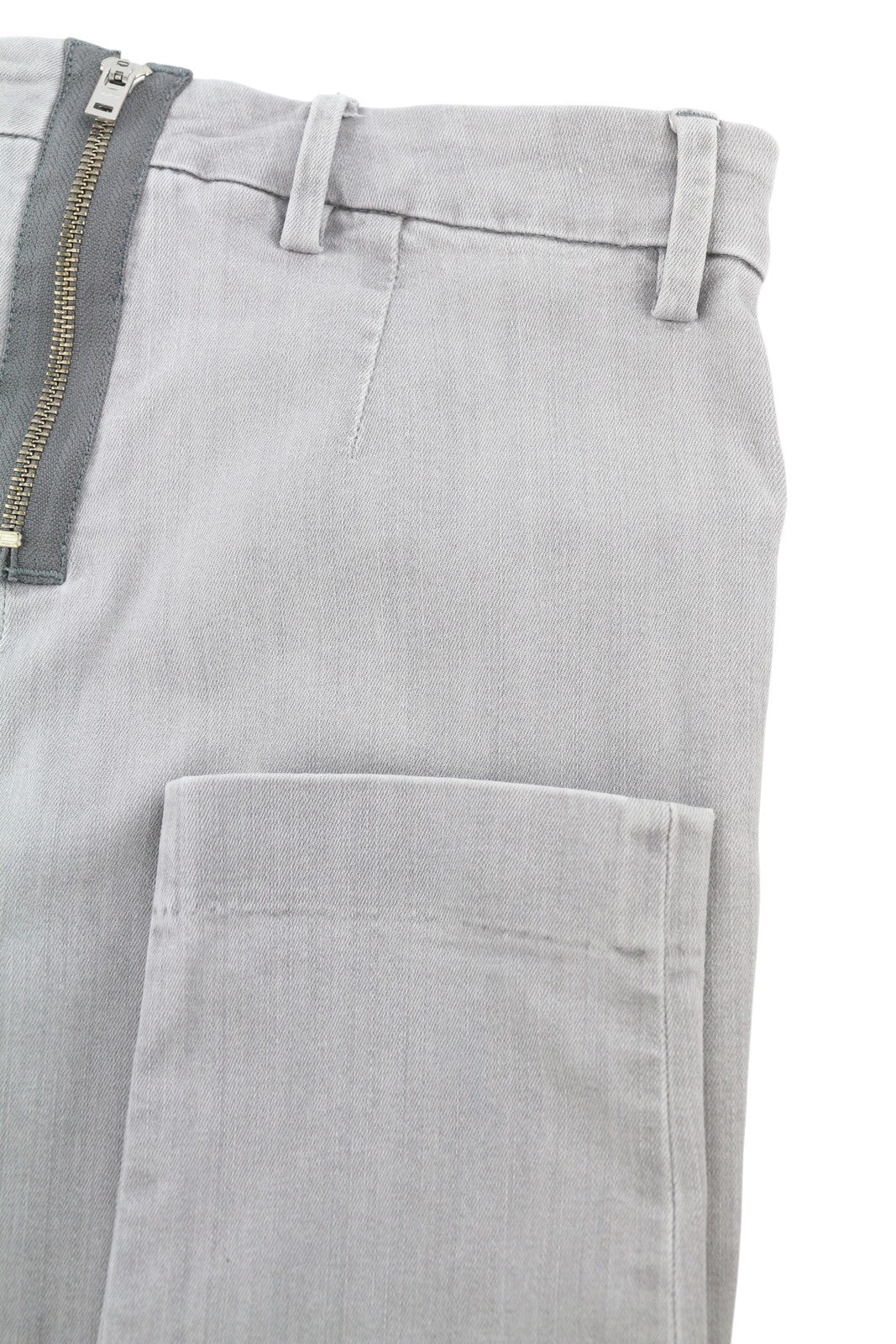 ACNE STUDIOS Skin Grey Women Jeans W27/L32 Grey Stretch Skinny Fit Cropped